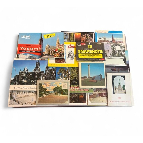 Vintage Lot of Post Card booklets and Photo Snapshot Sets Ephemera - Picture 1 of 3